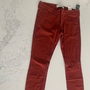 Burnt orange/red Abercrombie pants